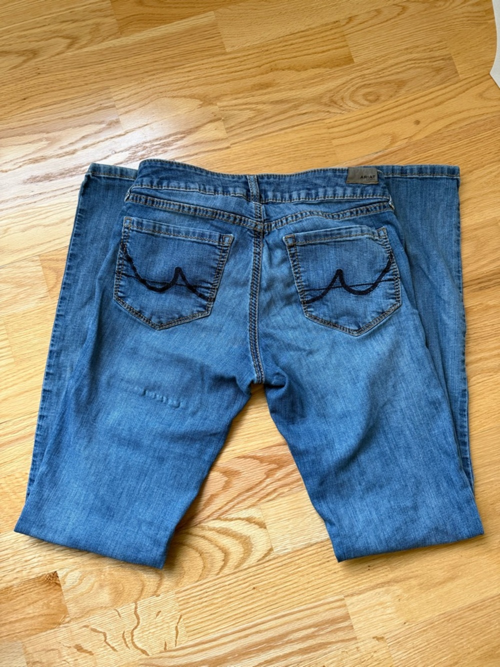 Ariat Denim Demi Boot Jeans Women’s 28L Medium Wash Stretch Bootcut Western - Picture 4 of 10